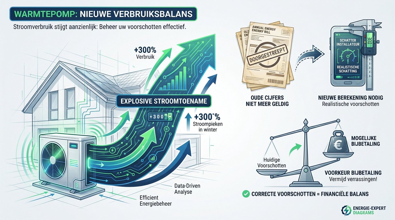 Warmtepomp installatie in een moderne woning voor energiezuinig verwarmen