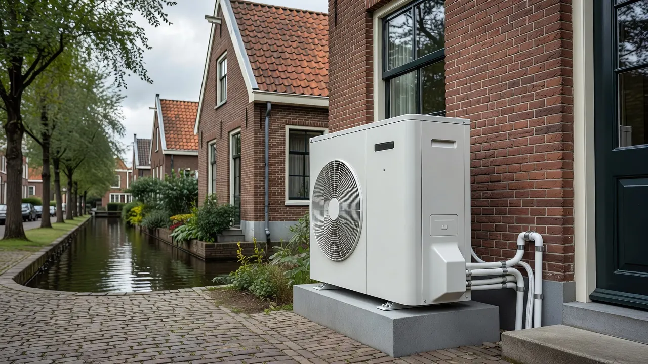 Warmtepomp en isolatie installatie in een Nederlandse woning